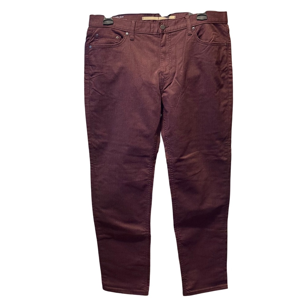 Banana Republic‎ Travel Jean Slim Fit Burgundy Size 36x30 Mens Pants